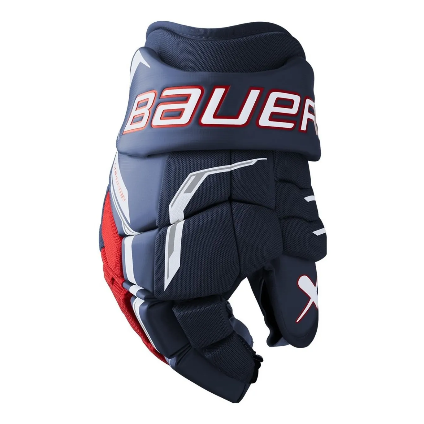 Bauer Hockeyhandskar Supreme F40 Sr Navy/Red