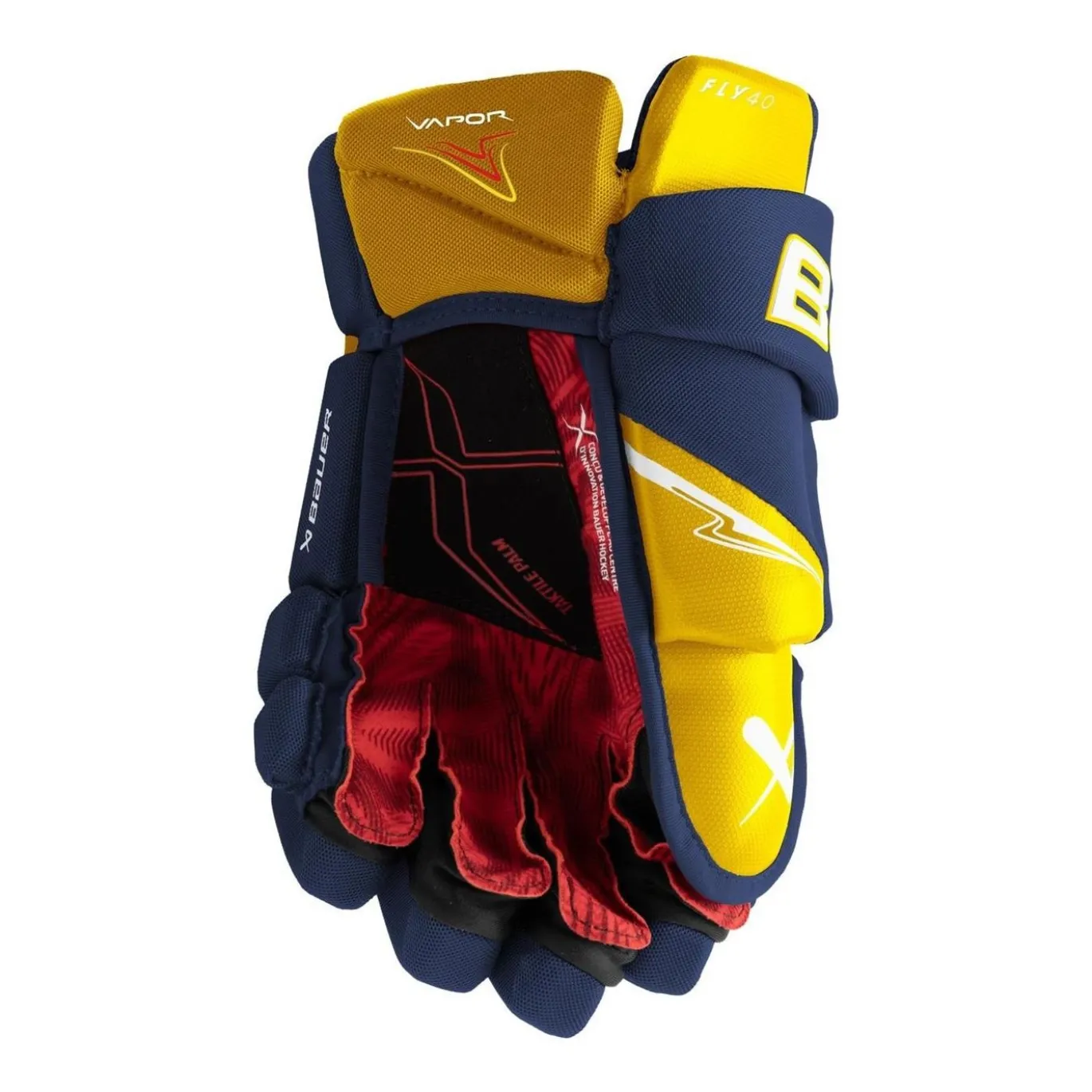 Bauer Hockeyhandskar Vapor Fly40 Int Navy/Gold