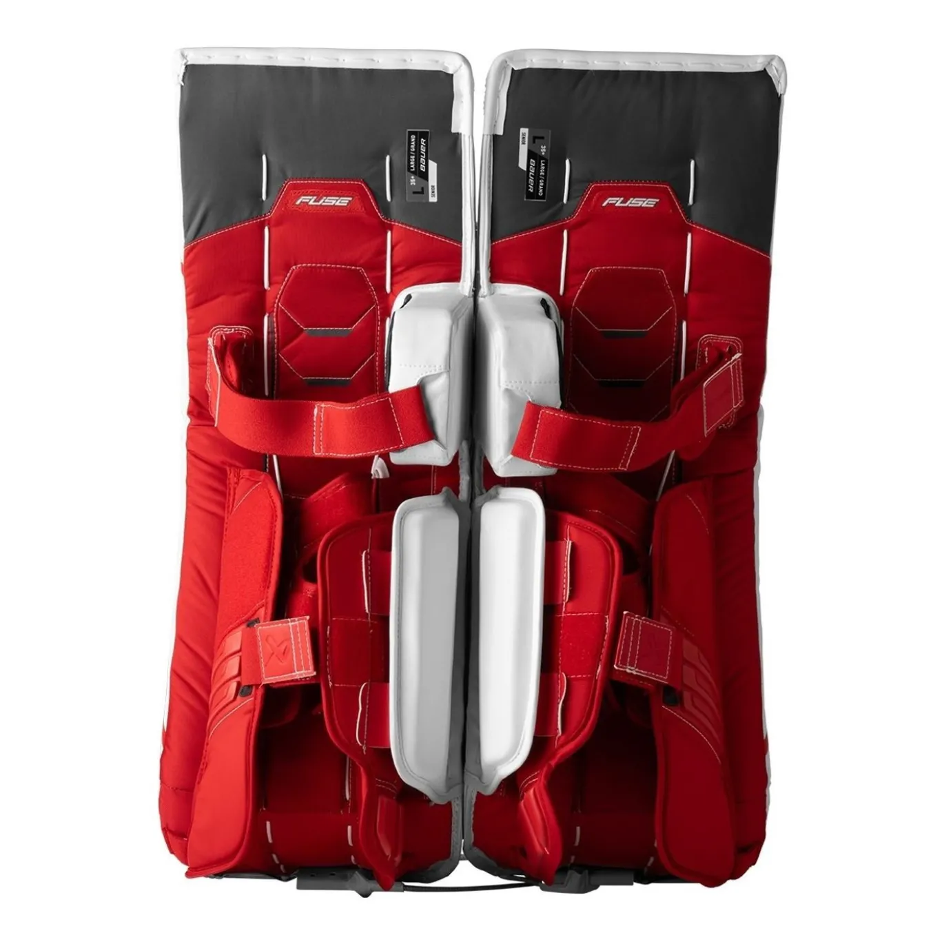 Bauer Målvaktsbenskydd Supreme Fuse Sr White/Red