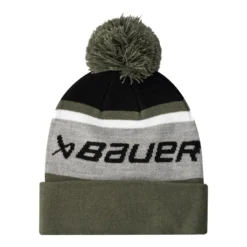 Bauer Mössa Intarsia Knit Pom Jr Grey/Green