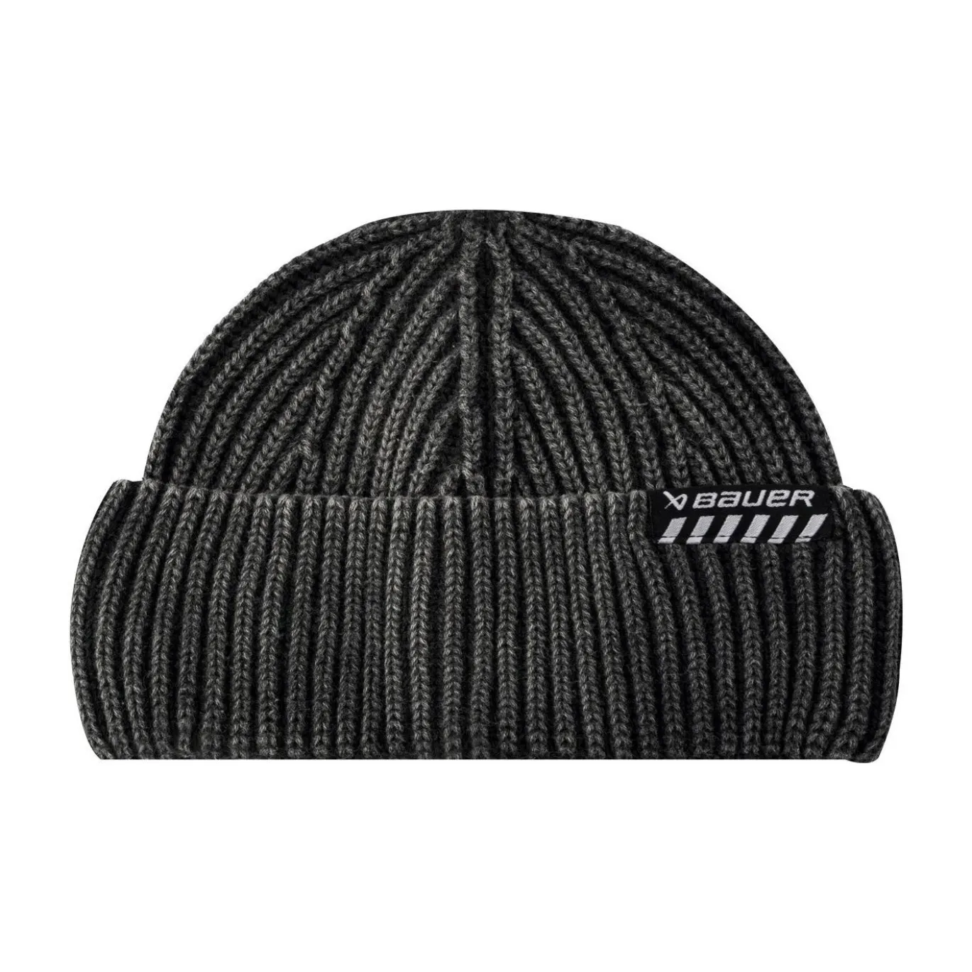 Bauer Mössa Ribbed Fisherman Beanie Sr Black