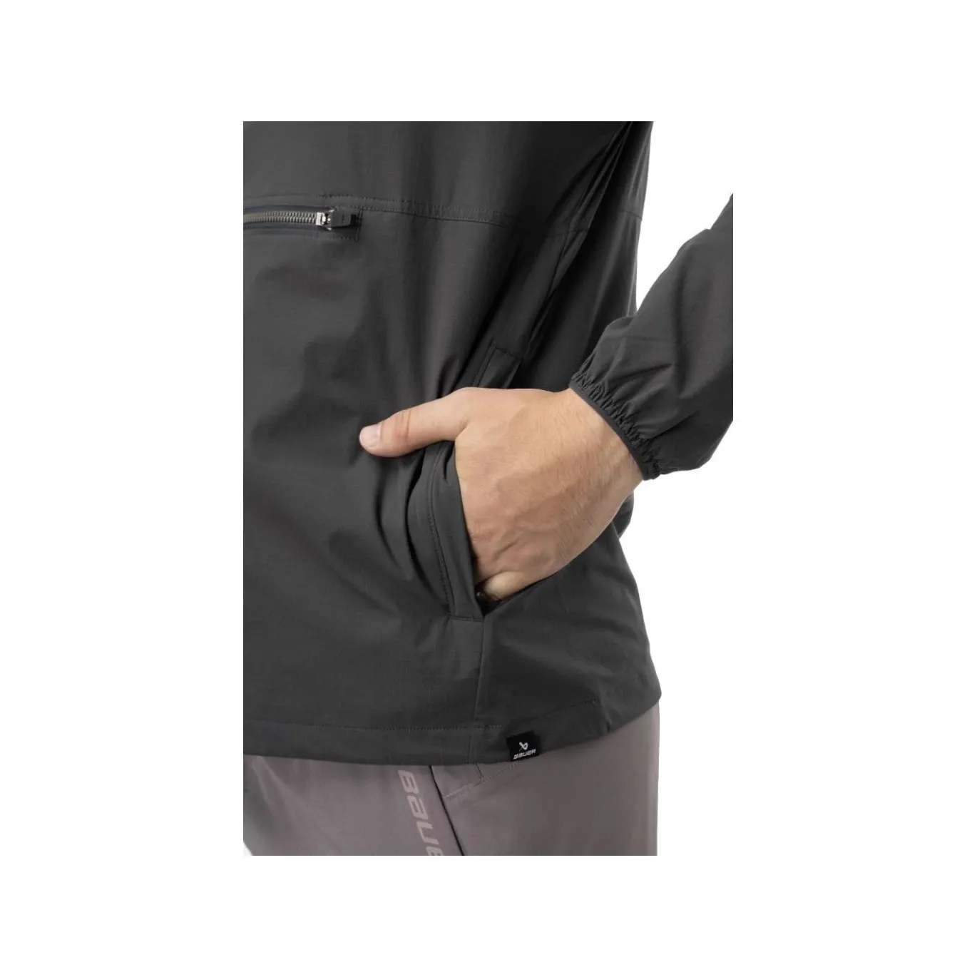 Bauer Tröja FLC Ripstop Runshell Sr Dark Grey