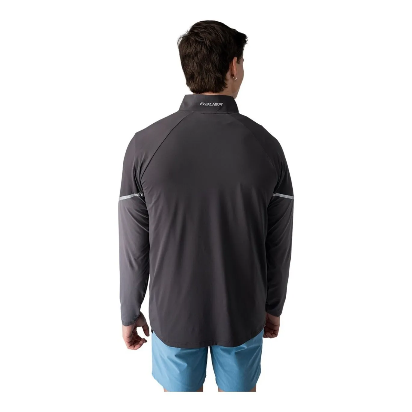 Bauer Tröja Golf Lightweight Knit 1/4 Zip Sr Grey