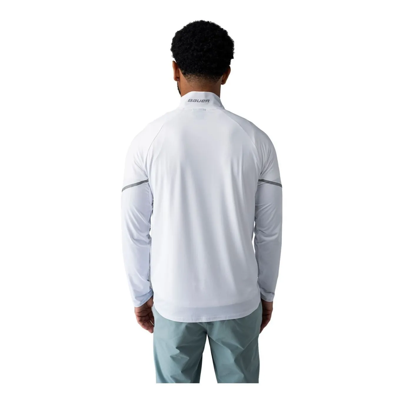 Bauer Tröja Golf Lightweight Knit 1/4 Zip Sr White