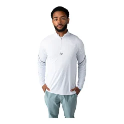 Bauer Tröja Golf Lightweight Knit 1/4 Zip Sr White