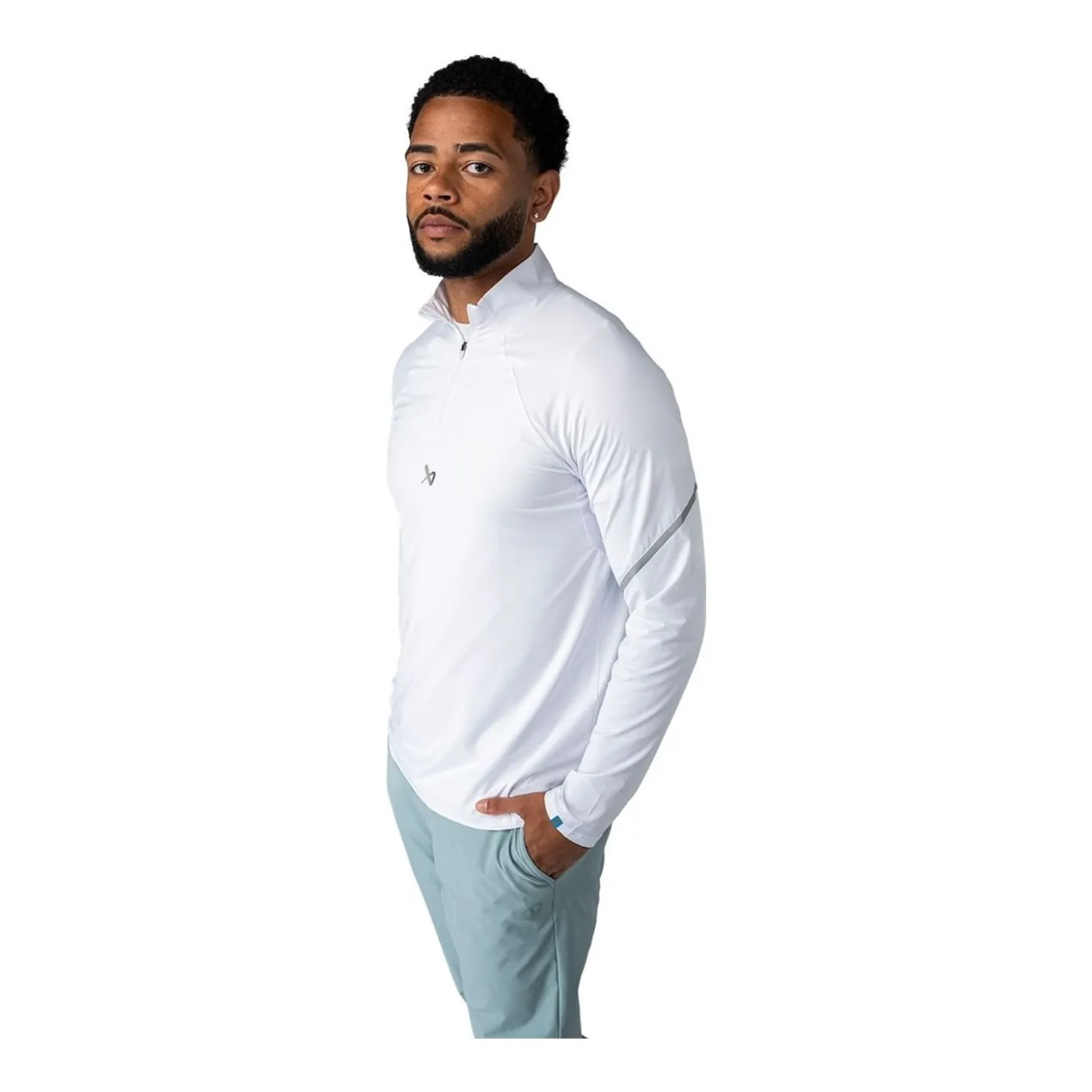 Bauer Tröja Golf Lightweight Knit 1/4 Zip Sr White