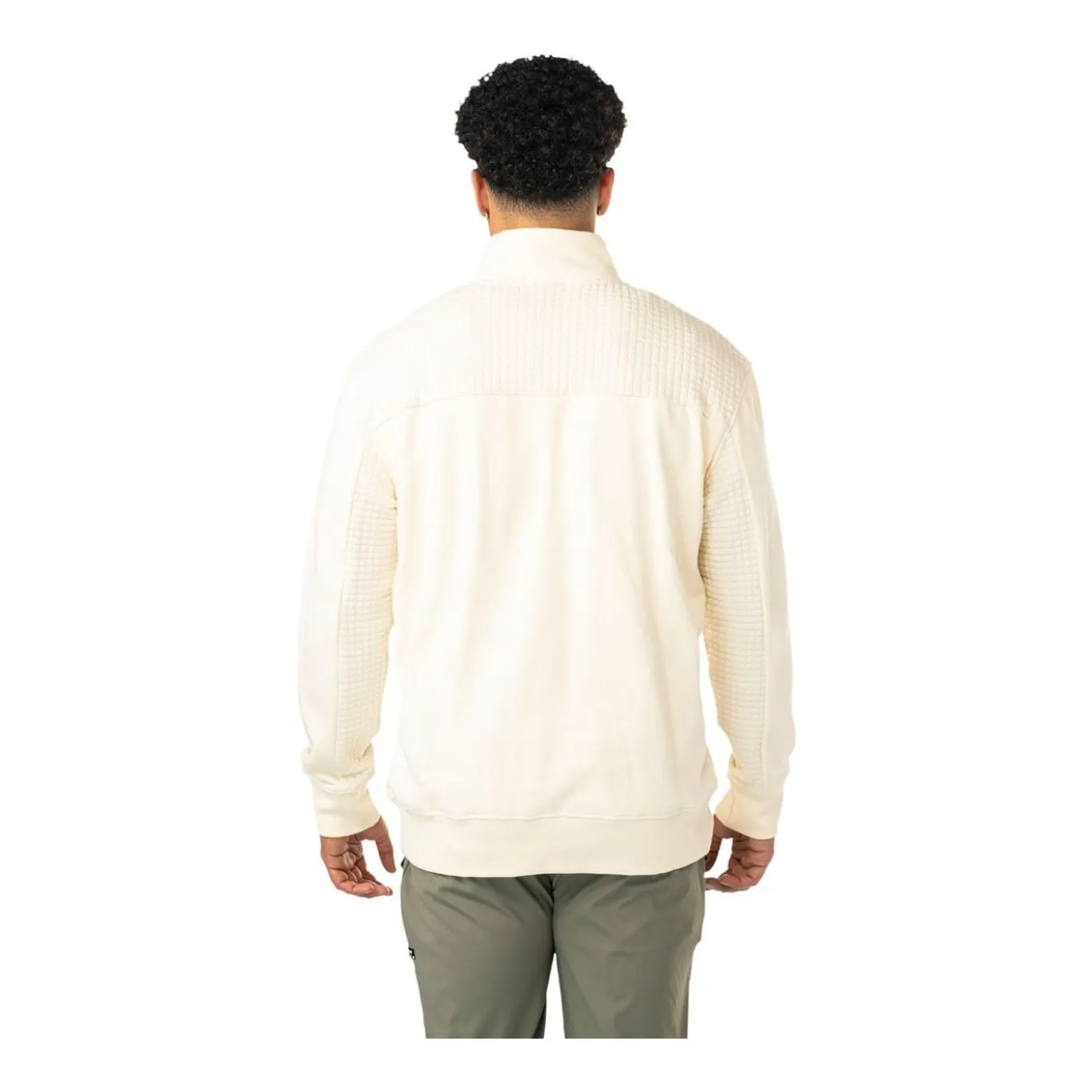 Bauer tröja Quilted 1/4 Zip Sr Cream
