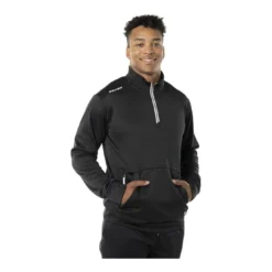 Bauer Tröja Team Fleece 1/2 Zip Yth Black