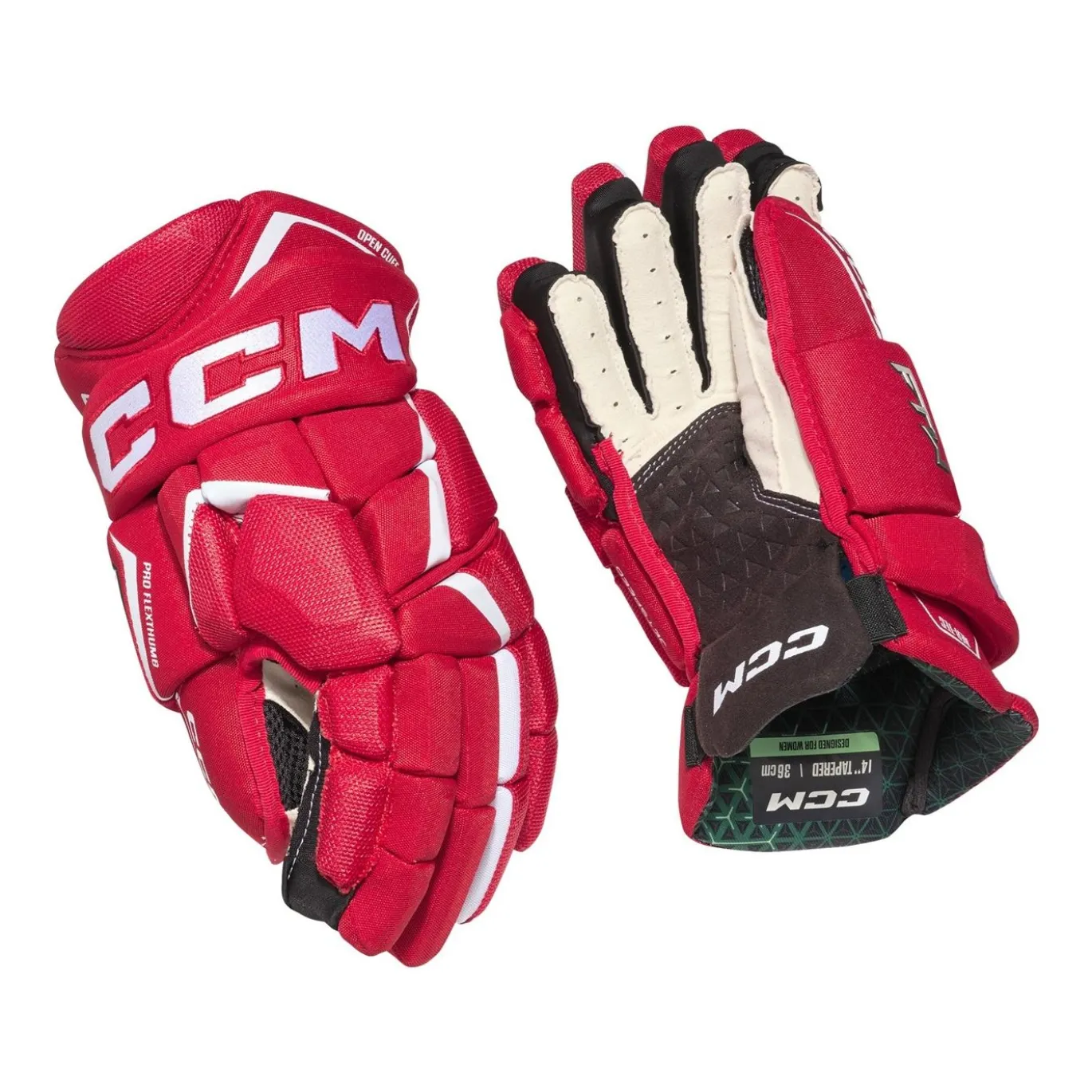 CCM Hockeyhandskar Jetspeed FTW Sr Red/White