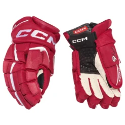 CCM Hockeyhandskar Jetspeed FT6 Jr Red/White
