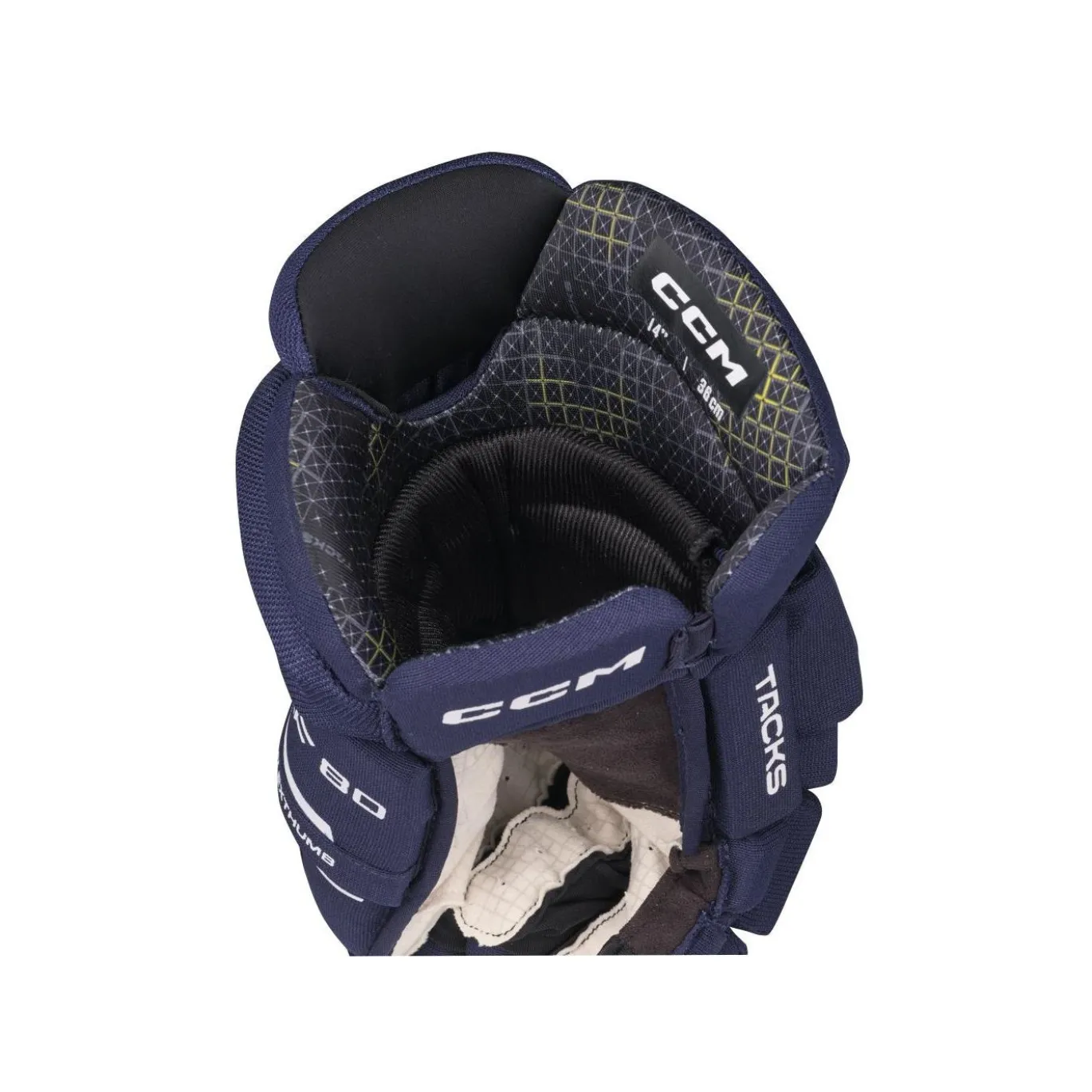 CCM Hockeyhandskar Tacks XF 80 Jr Navy/White