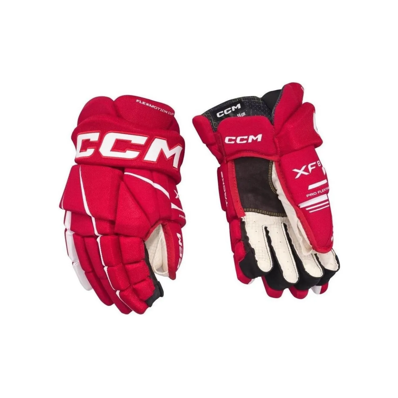 CCM Hockeyhandskar Tacks XF 80 Sr Red/White