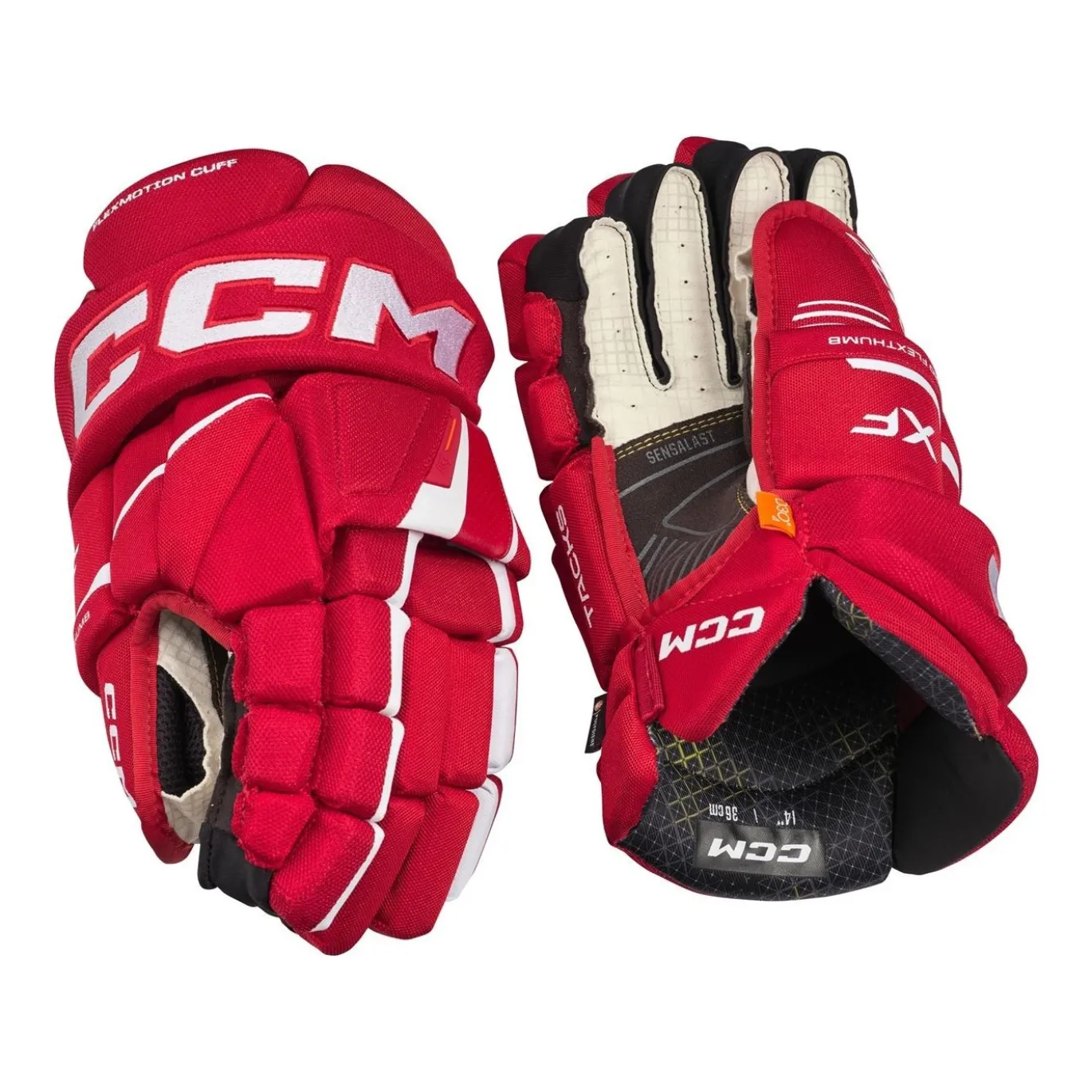 CCM Hockeyhandskar Tacks XF Sr Red/White