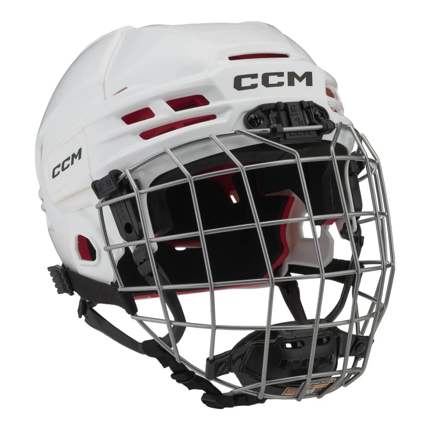 CCM Hockeyhjälm Tacks 70 Combo Jr White