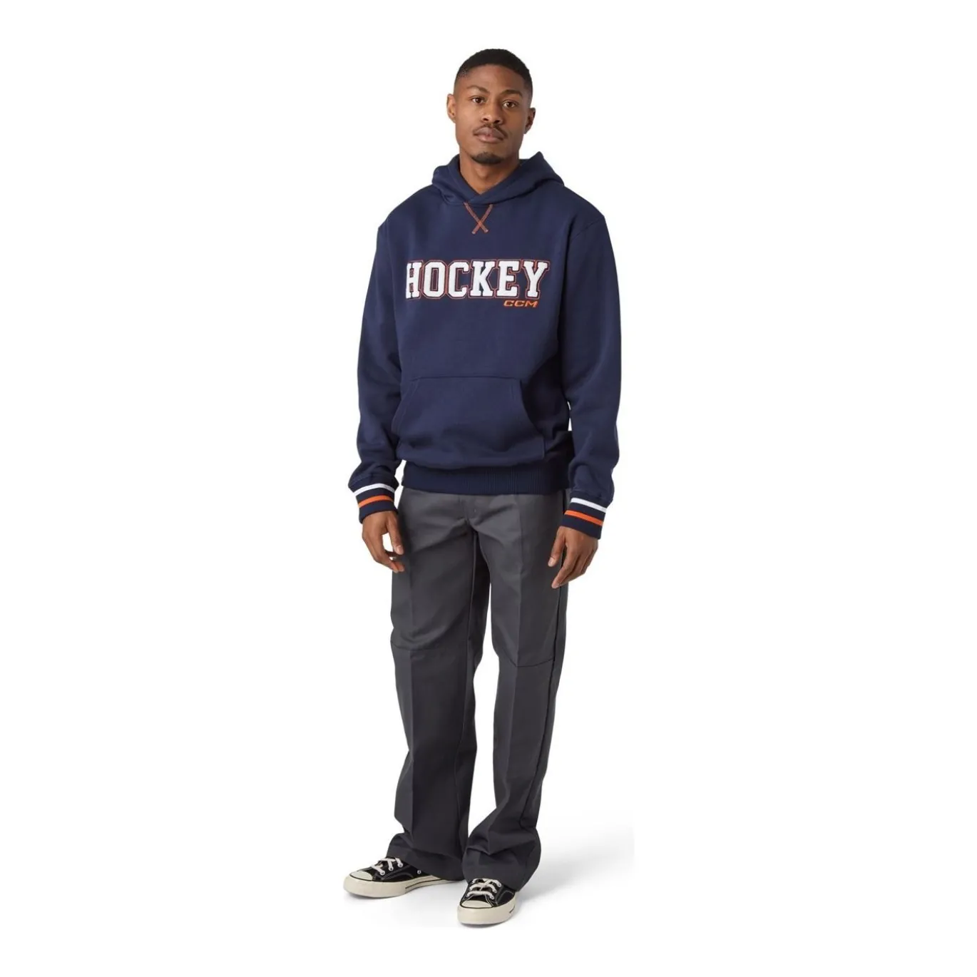 CCM Hoodie Stripe Sr Navy