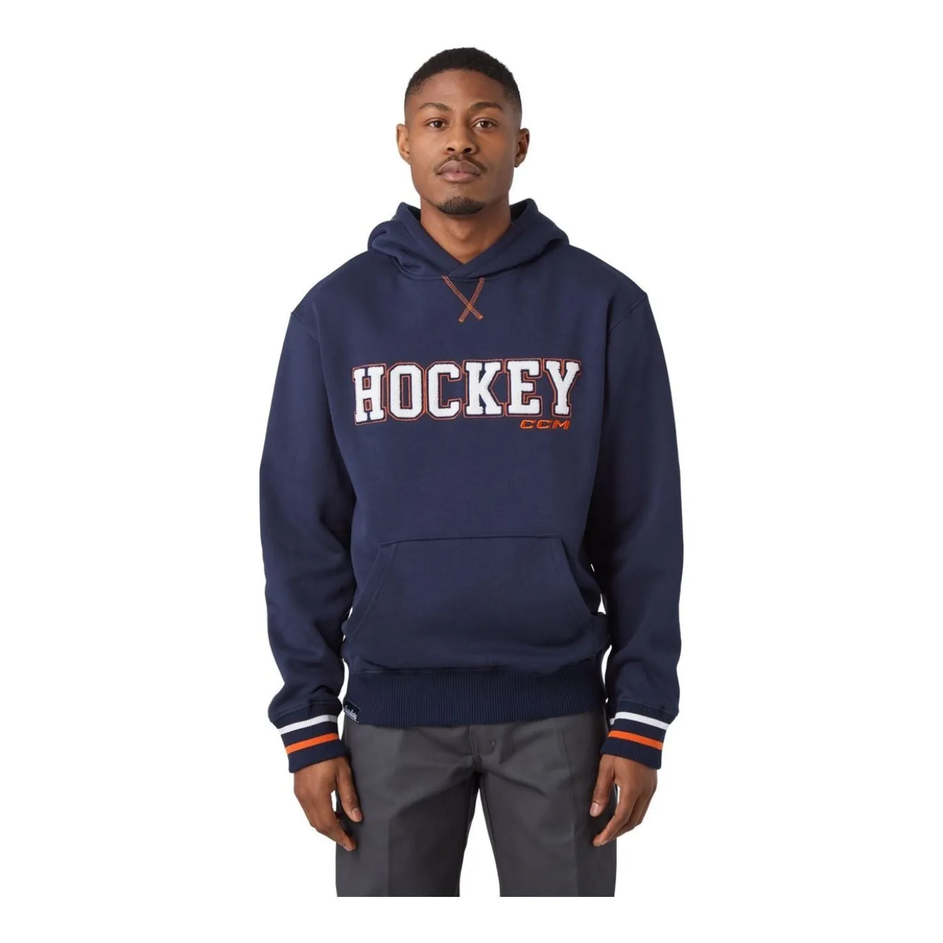 CCM Hoodie Stripe Sr Navy