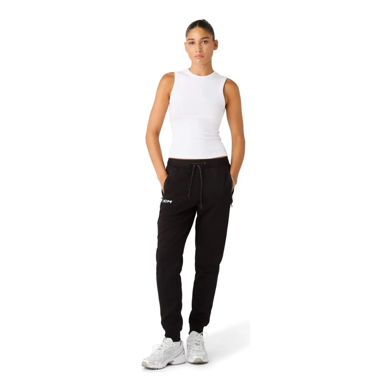 CCM Mjukisbyxor Locker Room Cuffed Womens Sr Black