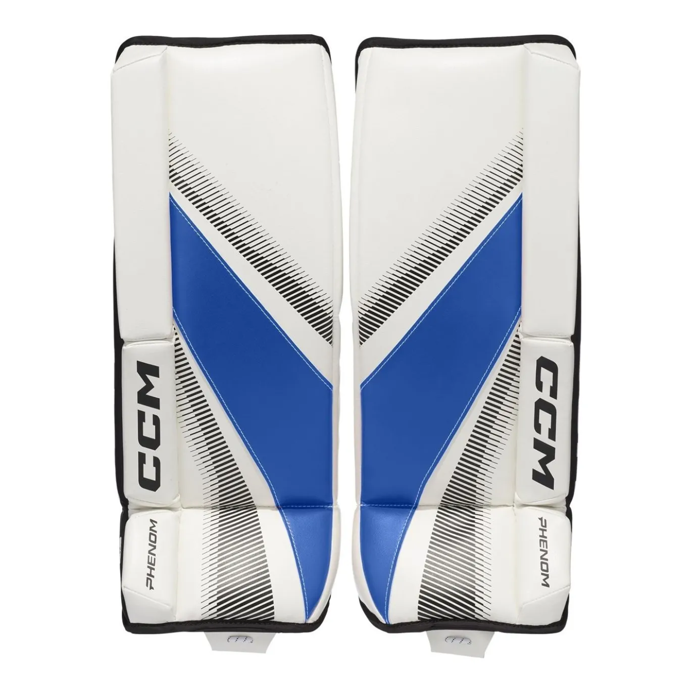 CCM Målvaktsbenskydd PHENOM Yth White/Royal/Black