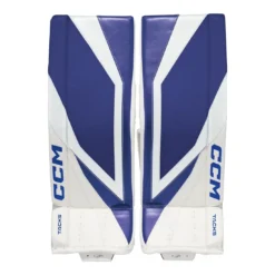 CCM Målvaktsbenskydd Tacks Int White/Navy