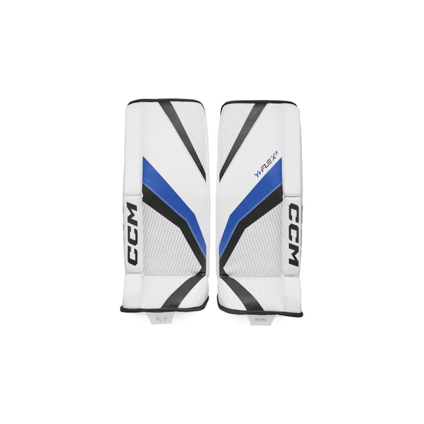 CCM Målvaktsbenskydd YTflex 3 Vit/Royal/Svart