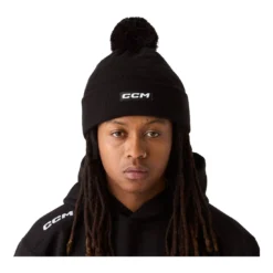 CCM Mössa Pom Knit Team Black