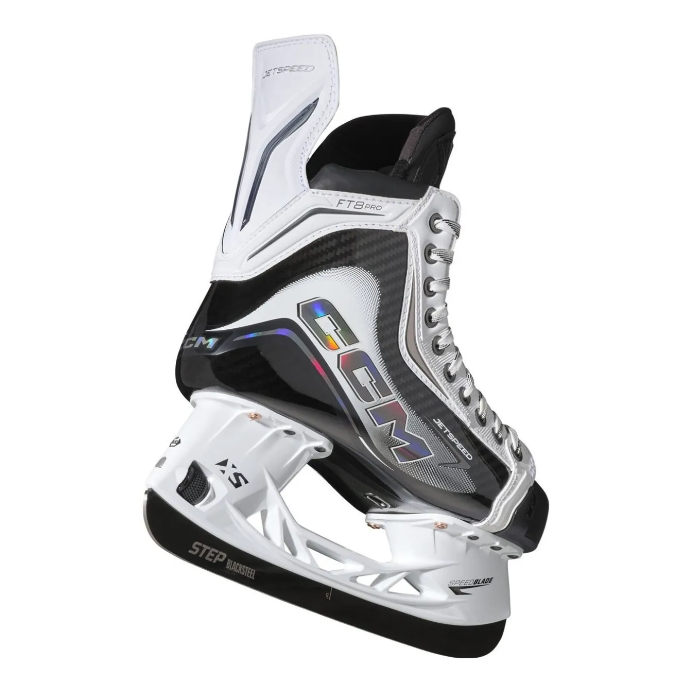 CCM Skridskor Jetspeed FT8 Pro White Sr
