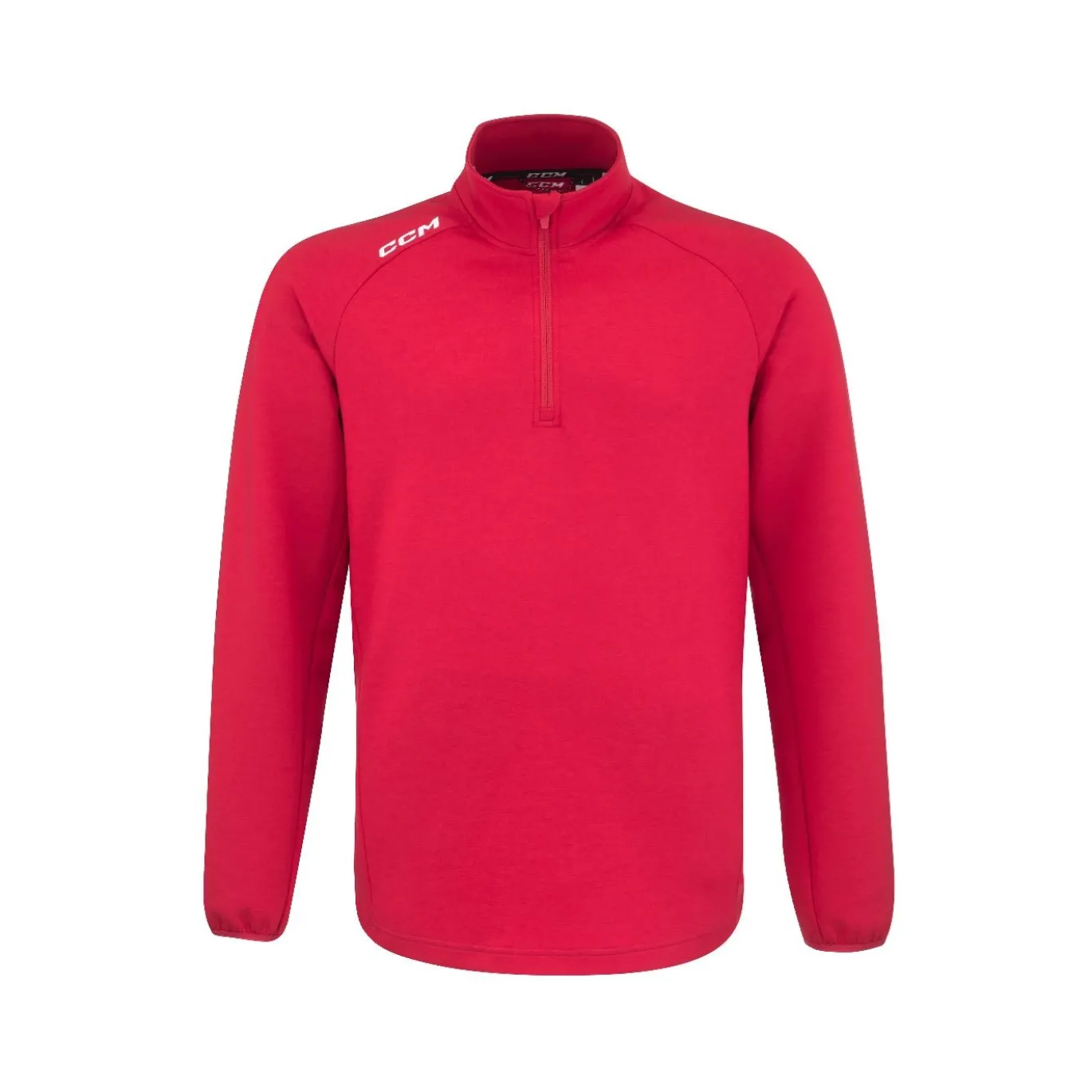 CCM Tröja Locker 1/4 Zip Jr Red