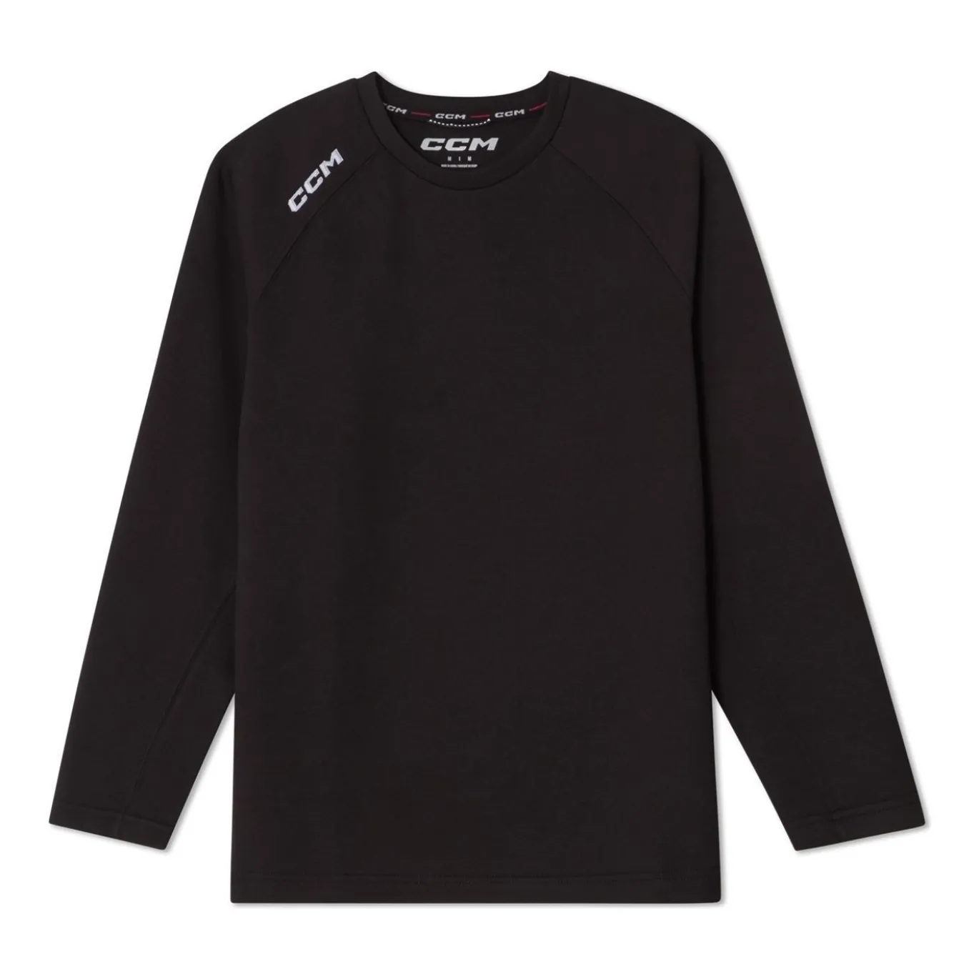 CCM Tröja Tech Fleece Crew Neck Jr Black
