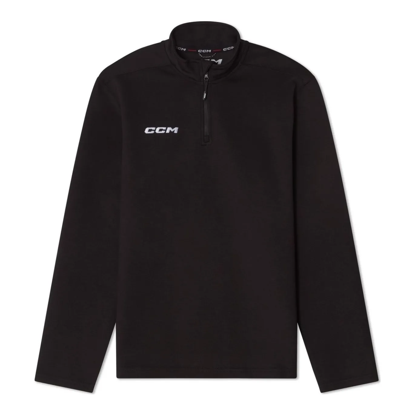 CCM Tröja 1/4 Zip Team Locker Room Sr Black