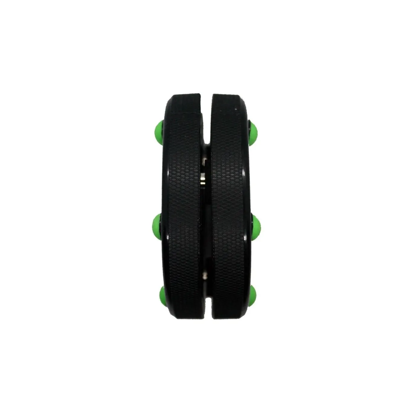 Green Biscuit Puck Roller Hockey - SVART