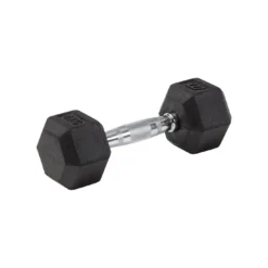 Master Fitness Hantlar Hex Gummi / Krom