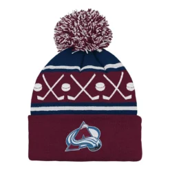 Outerstuff Mössa Face-Off Pom Yth Colorado Avalanche