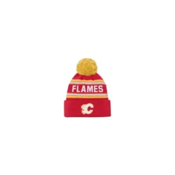 Outerstuff Mössa Jacquard Pom Beanie Calgary Flames