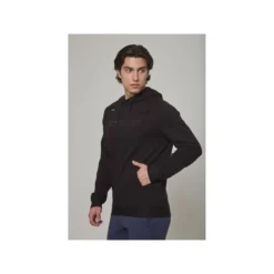 TRUE Hoodie Terry Graphic Sr Black