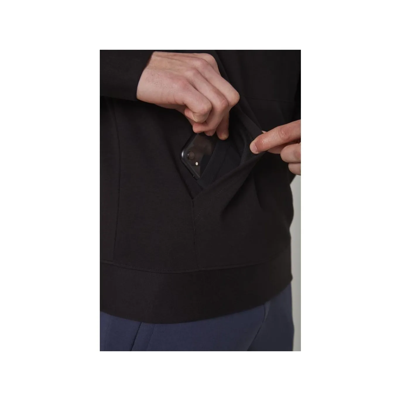 TRUE Hoodie Terry Graphic Sr Black
