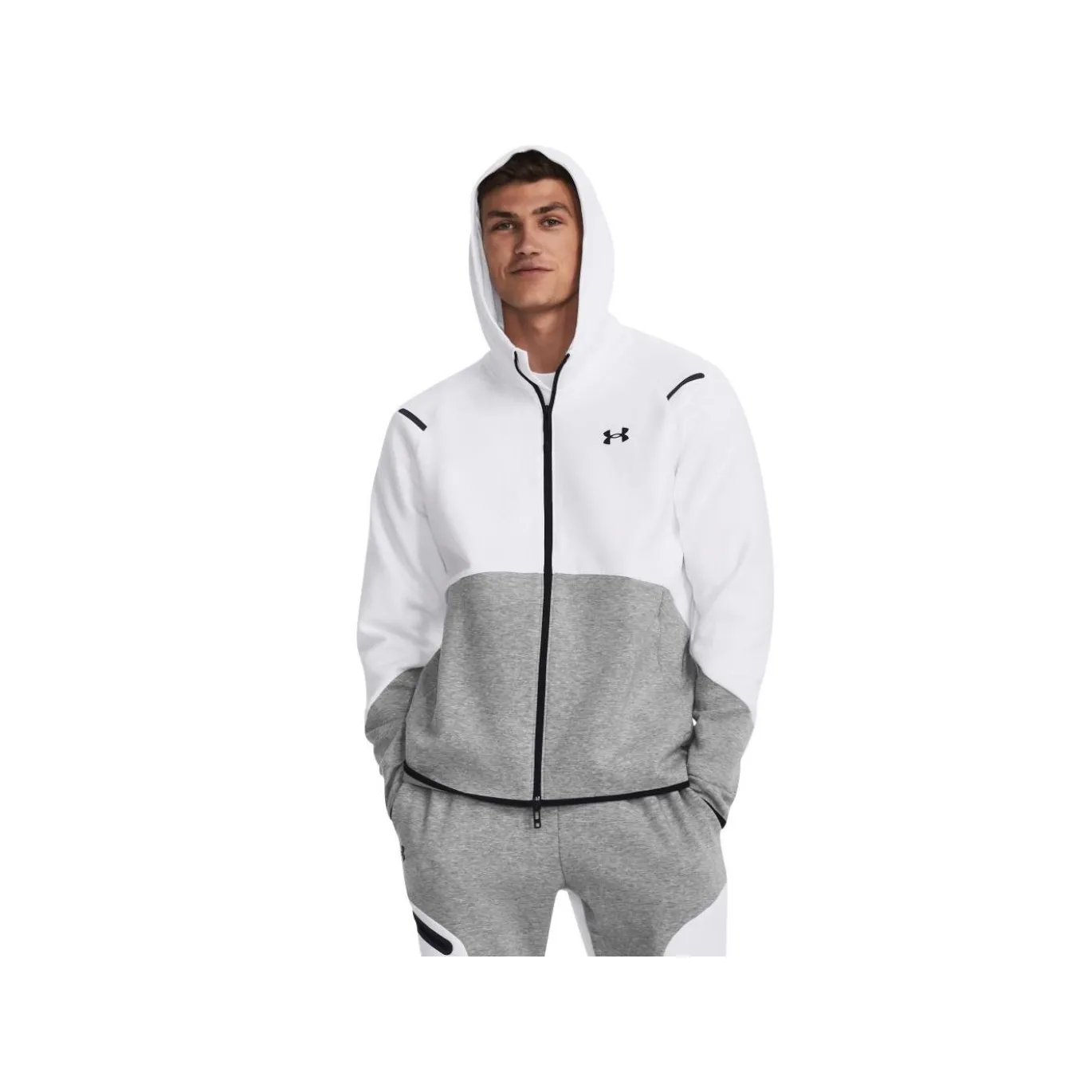 Under Armour Tröja Unstoppable Flc FZ Pitch Gray