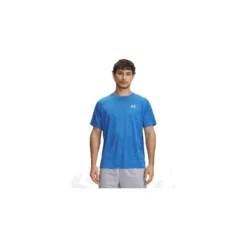 Under Armour T-shirt Tech Textured Blue Atlantis
